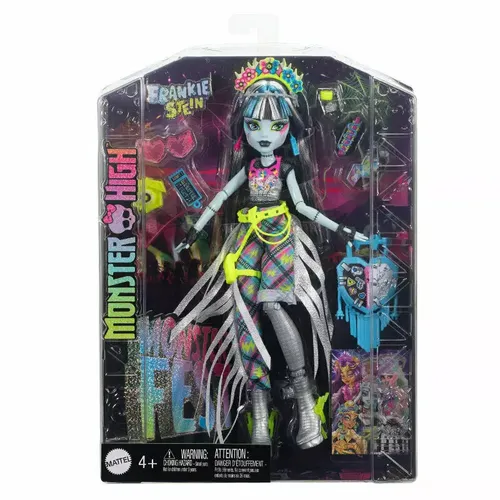 Monster High Musikfestival - Frankie Stein Puppe mit glamourösem Look und exklusivem Zubehör für unvergessliche Festivalmomente