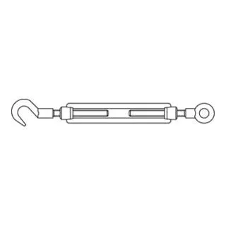 DIN 148 Spannschlösser Stahl SP RH M 10 galvanisch v
