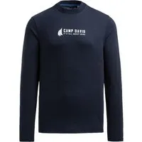 CAMP DAVID Rundhalsshirt aus Baumwolle - Stylisches Langarmshirt von CAMP DAVID, ideal für kühlere Tage. Mit hohem Rundhalsausschnitt und auffälligem Puffprint auf dem Rücken. Bequemer Tragekomfort und modisches Design vereinen sich in diesem Shirt.