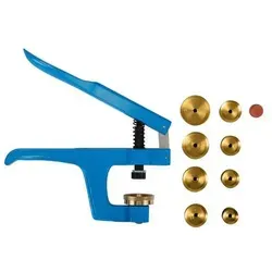 Velleman Einpresswerkzeug/Uhrenschließer - 10-tlg. Set für präzises Arbeiten - Uhrenzubehör mit 10 hochwertigen Werkzeugen für präzises Schließen und Öffnen von Uhrengehäusen, ideal für Hobbyisten und Profis.