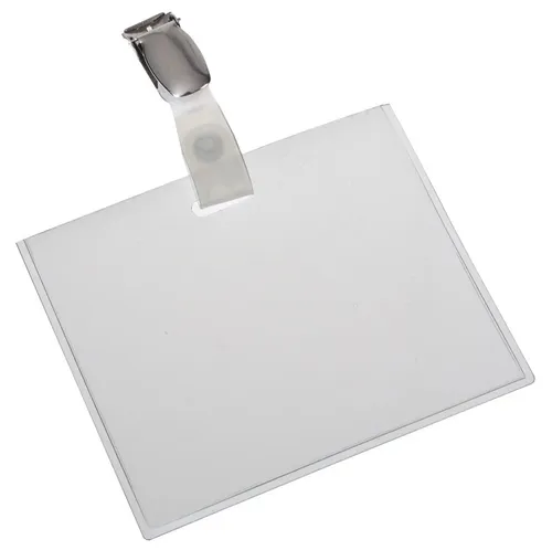 EUROPEL Namensschild geschlossen mit Clip 90 x 60 mm 24 Stück