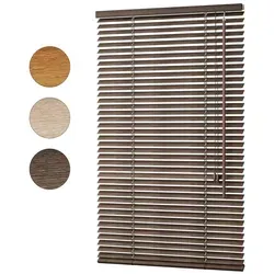 Sekey Jalousie Klemmfix Holzjalousie 90 cm x 160 cm - Elegante Holzjalousie in Dunkelbraun, 35mm Lamellen, flexibel montierbar ohne Bohren, ideal für stilvolle Fensterdekoration.