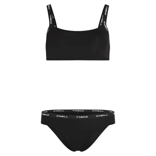 O'Neill Women's Sport Bikini Set Gr 38 schwarz - Sport-Bikini für Wassersport, Farbe: Schwarz, Gr: 38; mit Stretch für optimale Bewegungsfreiheit und Komfort beim Schwimmen.
