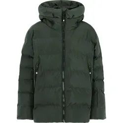 Protest PRTDillon Skijacke Junior - dunkelgrün - 152 - Die Protest PRTDillon Skijacke für Jungen bietet hohe Wasserbeständigkeit und hervorragende Atmungsaktivität. Ideal für Winterabenteuer, mit elastischen Ärmelenden und zwei praktischen Reißverschlusstaschen.