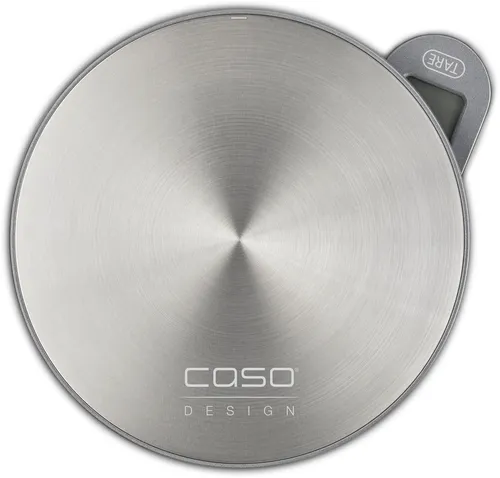 Caso Küchenwaage 3268 Kitchen EcoMate - Küchenwaagen mit batterieloser Aktivierung durch Bewegung, grammgenau bis 5 kg, platzsparendes Design und magnetische Unterseite für einfache Aufbewahrung.