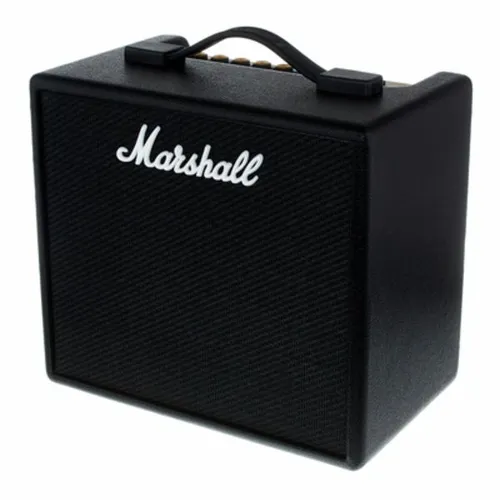 Marshall Code 25 C 25 W – E-Gitarrenverstärker in Schwarz - Bass-Combo mit 25 Watt Leistung, vielseitigen Klangoptionen und Bluetooth-Konnektivität für Musiker aller Stile.