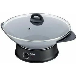 TEFAL WK302013 Wok Fondue Compact - Elektrische Woks mit 1200 W Leistung, ideal für vielseitiges Kochen. Inklusive abnehmbarem Fondue-Caquelon und Thermospot für optimale Temperaturkontrolle.