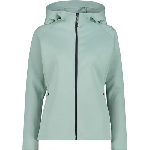 CAMPAGNOLO Blouson Outdoorjacke für Damen mit Fix-Hood in Hellgrün, Größe 42 - Bequeme Outdoorjacke aus 87% Polyester und 13% Elastan, ideal für aktive Freizeitgestaltung. Der Fix-Hood sorgt für zusätzlichen Komfort und Schutz.