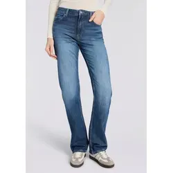 BOSS ORANGE Straight-Jeans ADA HR 13.0 Premium Damenmode High Rise, locker geschnitten blau 33