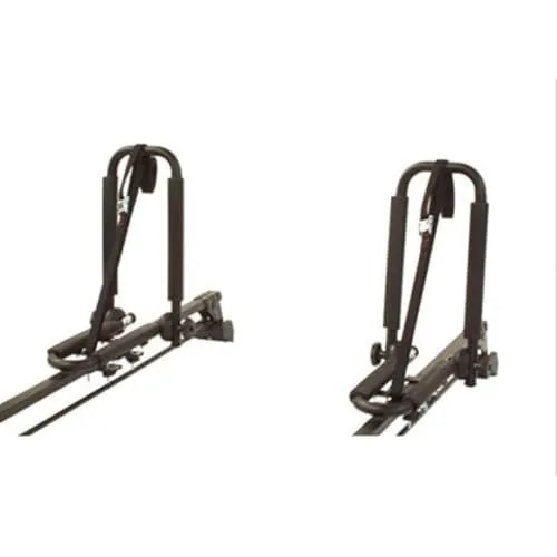 Peruzzo 2-teiliger Kajak-/Windsurfträger für das Dach Schwarz - Wassersportträger, stabil und einfach zu montieren, ideal für den sicheren Transport von Kajaks und Windsurfbrettern.