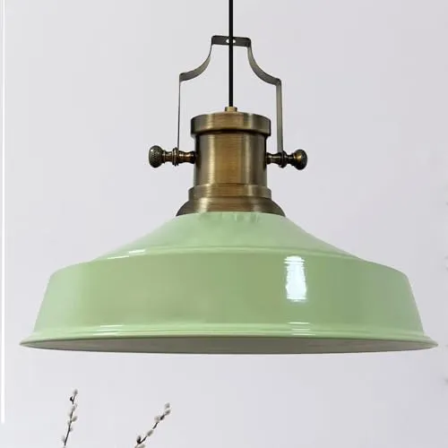 Bamyum Pendelleuchte Asletl - Industrial Hängelampe aus Metall 41 cm - Stilvolle Hängelampe für Esstische, verstellbare Höhe und modernes Design für ein industrielles Flair in jedem Raum.