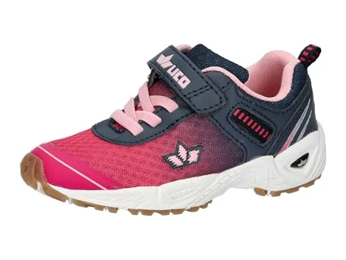 Lico Barney Hallenturnschuhe, pink/Marine - Sneaker für Jungen mit auswechselbarer Textileinlegesohle und Grössenmesssystem, ideal für sportliche Aktivitäten in der Halle.