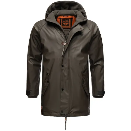 STONE HARBOUR Herren Regenjacke RIHAA - Wasserdichter Outdoorparka XL, Anthrazit - Funktionsjacke mit Teddy Fleece Fütterung, idealer Wetterschutz gegen Regen, Schnee und Wind. Moderner Schnitt und hohe Funktionalität für Outdoor-Aktivitäten.