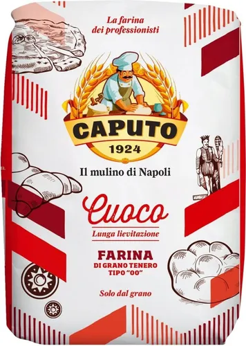 CAPUTO Farina Rossa Type 00 1,0 kg - Italienisches Weizenmehl - CAPUTO Farina Rossa Tipo 00 - fein vermahlenes Mehl für perfekte Teige. Ideal für Pizza, Pasta und Gebäck. Vertrauen Sie auf über 90 Jahre Erfahrung aus Neapel für beste Ergebnisse in Ihrer Küche.