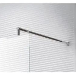 Glaszentrum Hagen Duschwanne Stabilisator Stange - Fix150cm Rundrohr - Duschwannen Zubehör: Robuste Stabilisator-Halterung für Duschwände, flexibel und einfach zu montieren, ideal für Glasstärken bis 10 mm.