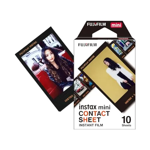 instax Mini Film Contact Sheet Rahmen - Retro-Kontaktbogen für instax Mini Kameras und Printer, ideal für kreative Fotopräsentationen
