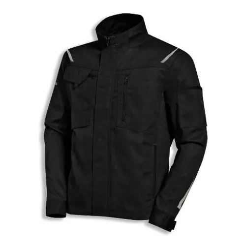 Uvex 8906709 Arbeitsjacke syneXXo schwarz, anthrazit S - Arbeitsjacke mit sportlichem Design, vielseitigen Taschenlösungen und einem komfortablen Stehkragen, ideal für Handwerk und Industrie.