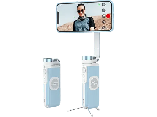 PowerVision S1 Smartphone Gimbal – Kompakter 3-Achsen Stabilizer mit AI Tracking - Schwebestative, klein und leicht, ideal für Vlogging oder TikTok mit kabelloser Powerbank und Smart Tracking für perfekte Aufnahmen ohne Kameramann.