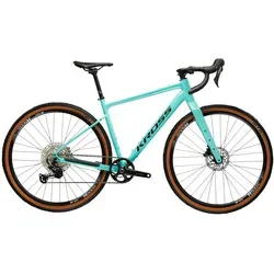 KROSS Gravelbike Gabel Carbon Esker 5.0 28" – 12 Gänge Shimano GRX - Das KROSS Gravelbike bietet mit seinem leichten Carbonrahmen und der 12-Gang Shimano GRX Schaltung optimale Performance für Gravel-Abenteuer. Ideal für sportive Fahrten und vielseitige Einsätze.