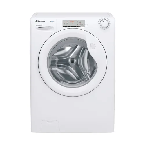 Candy EY284DWM5/1-S Waschmaschine 8 kg Frontlader - Weiß - Effiziente 8 kg Waschmaschine mit 1200 U/min, 15 Programmen und innovativer Invertertechnologie für schonende Pflege Ihrer Wäsche. Freistehend und modern im Design.