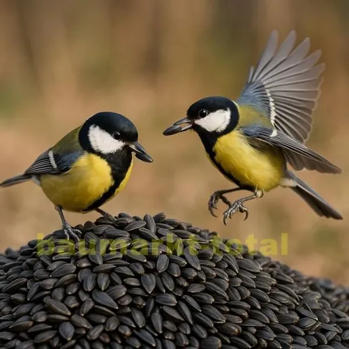 Sonnenblumenkerne schwarz 20kg - Wildvogelfutter für Meisen - 20kg Sack schwarze Sonnenblumenkerne, ideal für Wildvögel. Weiche Schale erleichtert das Fressen für viele Vogelarten. Perfekt für die ganzjährige Fütterung und als Energielieferant, besonders in der kalten Jahreszeit.