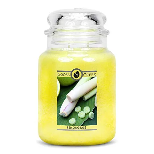 Lemon Grass 680g Kerze - Kerze mit authentischem Zitronengras-Duft, ideal für eine erfrischende Atmosphäre in Ihrem Zuhause.