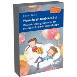 Wenn du ein Bonbon wärst ...: 120 Fragekarten für Kinderpsychotherapie - Medizin: Kreatives Kartenset mit 120 Fragen zur Förderung der Kommunikation in der Kinderpsychotherapie, inklusive Anleitung und Online-Materialien.