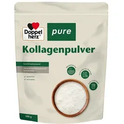 Doppelherz Kollagenpulver Pure 500 g - rezeptfreies Kollagenpulver, unterstützt die Hautelastizität und Gelenkgesundheit