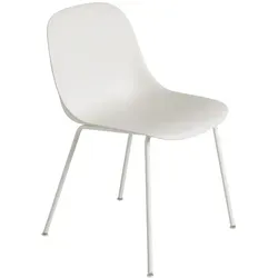 Muuto Fiber Side Chair, tube base, natural white / weiß