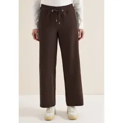 CECIL Stoffhose mit Tape braun M