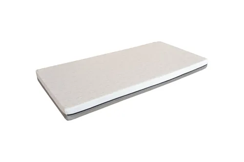 Baby-Matratze Junior Soft, 70 x 140 cm - Matratze für Kinderbetten, speziell für bis zu 60 kg geeignet, mit 9 cm PU-Schaumkern für optimalen Liegekomfort und eine Höhe von 10 cm.