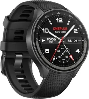 OnePlus Watch 2R Schwarz - Smarte 47 mm Smartwatch, kompatibel mit Android, misst Schlaf und Fitnesswerte, ideal für aktiven Lebensstil