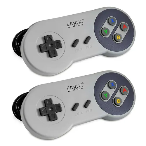 2x USB Controller SNES Design Gamepad für PC Laptop Notebook Windows MacOS Linux