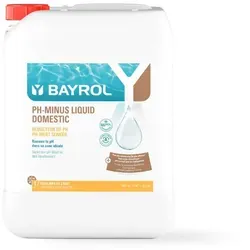 Bayrol pH-Minus Liquid 20 Liter - Optimale Poolpflege - Effektiver pH-Wert-Minderer für Pools, einfach zu dosieren mit Pumpen. Senkt pH-Wert über 7,6, sorgt für ausgewogenes Wasser und optimale Pflege. Ideal für den Hausgebrauch.
