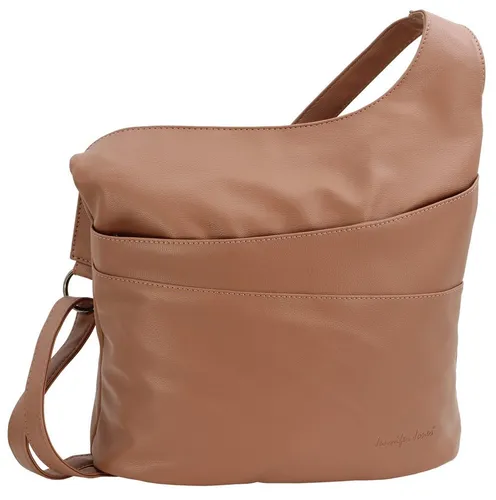 JENNIFER JONES Damen Umhängetasche - Stilvolle Crossbody-Bag in 2 Größen - Umhängetasche aus hochwertigem Lederimitat mit Reißverschluss, 2 Außenfächern und verstellbarem Schulterriemen für individuellen Tragekomfort.