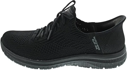 Skechers Virtue-Divinity 104421-BBK Damensneaker - Sneaker mit Hands Free Technologie für einfaches Anziehen, veganem Material und Air-Cooled Memory Foam für höchsten Komfort.
