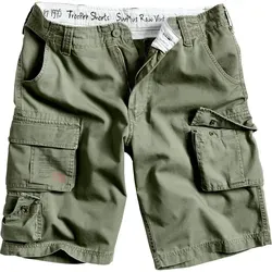 Surplus Trooper Shorts in Grün, Größe M für Männer - Leichte Herren Shorts mit viel Stauraum und stylischen Prints. Ideal für den Alltag und Outdoor-Aktivitäten.