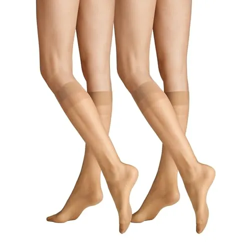 Hudson Simply Shine 15 Kniestrumpf 6er Pack | 39-42 (II) | Elegante Damen Kniestrümpfe - Sportsocken - 15 DEN, transparent und schimmernd für einen stilvollen Look bei jedem Anlass.