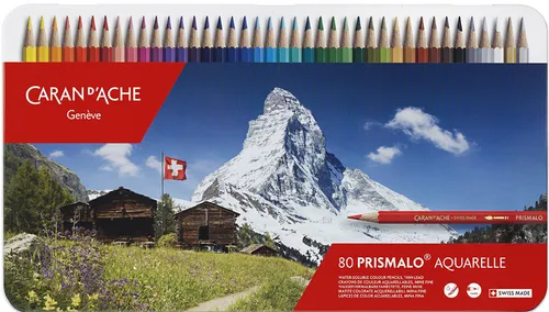 CARAN D'ACHE Buntstifte PRISMALO Aquarelle 80er Metalletui