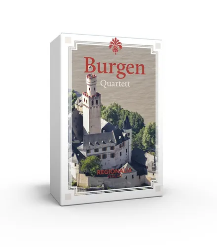 Burgen Quartett 32 Karten mit Burgen aus Deutschland, Österreich und Schweiz LS4