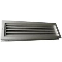 Häusler Lüftungsgitter LG-4010 DORAA - Alu Lamellengitter 435 x 135 mm - Aluminium-Lamellengitter für optimale Belüftung. Ideal für Badezimmer und Abluftanlagen, sorgt für effizienten Luftaustausch in geschlossenen Räumen.