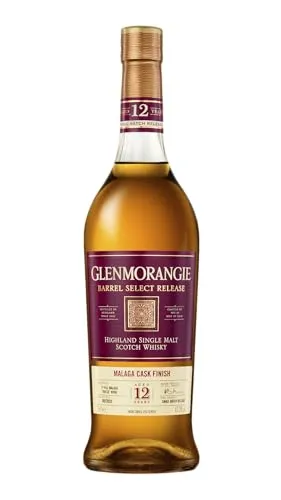 Glenmorangie Barrel Select Release 12 Years Old - Malaga Cask Finish 47,3% Vol. 0,7l - Whisky mit einzigartigem Malaga-Weinfass-Finish, das süße Honig- und Karamellnoten vereint und für ein reichhaltiges Geschmackserlebnis sorgt.