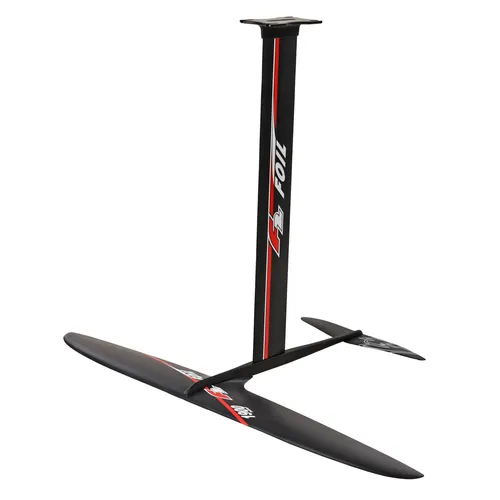 F2 Foil Alu Foil Set 1900 Surf Schwarz 2025/26 - Hochwertiges Foil Alu Foil Set für Foiling und Wing-Sportarten. Ideal für Anfänger und Fortgeschrittene, bietet es Stabilität und Kontrolle auf dem Wasser.