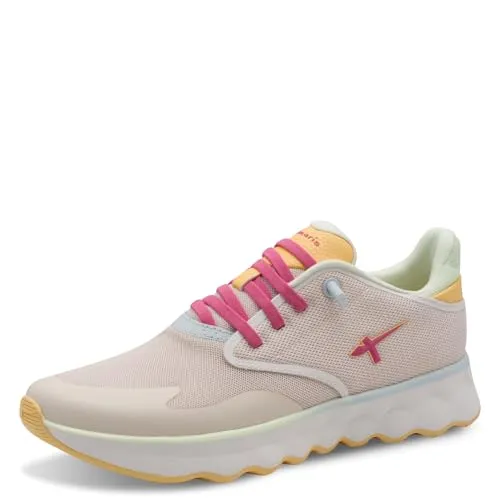 Tamaris Damen Low-Top Sneaker in Ivory Copper - Stylische Low-Top Sneaker für Damen mit herausnehmbarer Einlegesohle. Ideal für Freizeit und Business, kombiniert Komfort mit modernem Design.