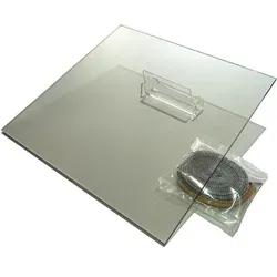 SCHOTT Kaminofen-Sichtscheibe SENDEO - Glaskeramik 320 x 320 mm, hitzebeständig und bruchsicher für optimale Sicht auf das Feuer