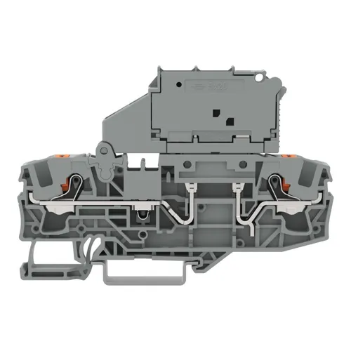 Wago 2-Leiter-Sicherungsklemme (2206-1611/1000-542) - Gehäuse für zuverlässige elektrische Verbindungen, bietet hohe Sicherheit und einfache Handhabung.