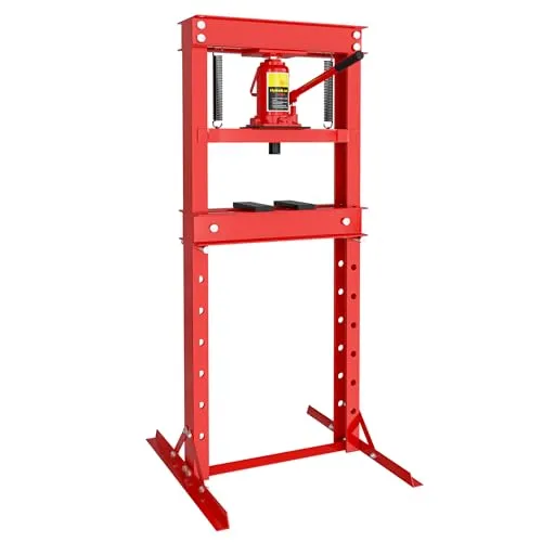 Wiltec 20T Werkstattpresse, 500 mm - Extraktions- & Einpresswerkzeuge, 20 Tonnen Pressdruck für vielseitige Anwendungen in Werkstatt und Industrie, ideal für Hobbyschrauber und Profis