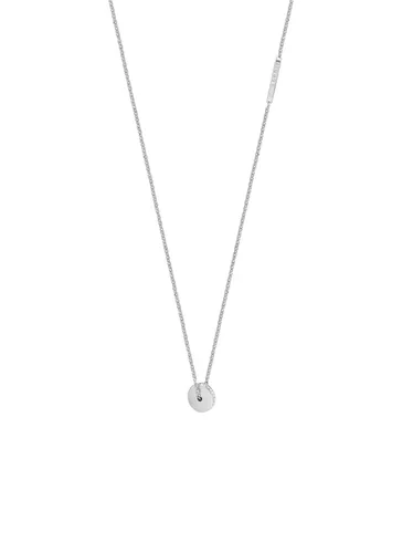 Esprit Damen Collier Glow Silber Weiß Zirkonia 45 cm - Halskette aus 925 Sterlingsilber, elegant mit Zirkonia, perfekt für jeden Anlass und verleiht Ihrem Outfit einen strahlenden Glanz.