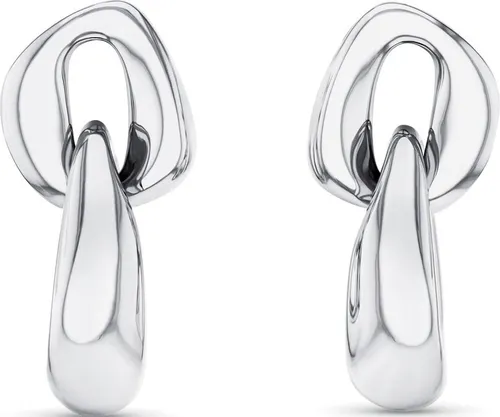 Calvin Klein Paar Ohrstecker STATEMENT LINKS - Modische Edelstahl Ohrstecker mit glänzender Oberfläche, perfekt als Geschenk für jeden Anlass. Ideal für Büro oder Feierlichkeiten und kommen in schöner Geschenkverpackung.
