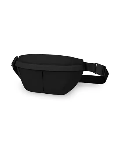 Kapten Son Chest Bag Sveg All Black - Minimalistische 1L Crossbody Bag, vegan und wasserabweisend für stilvolle Fashion Lover und Reisen